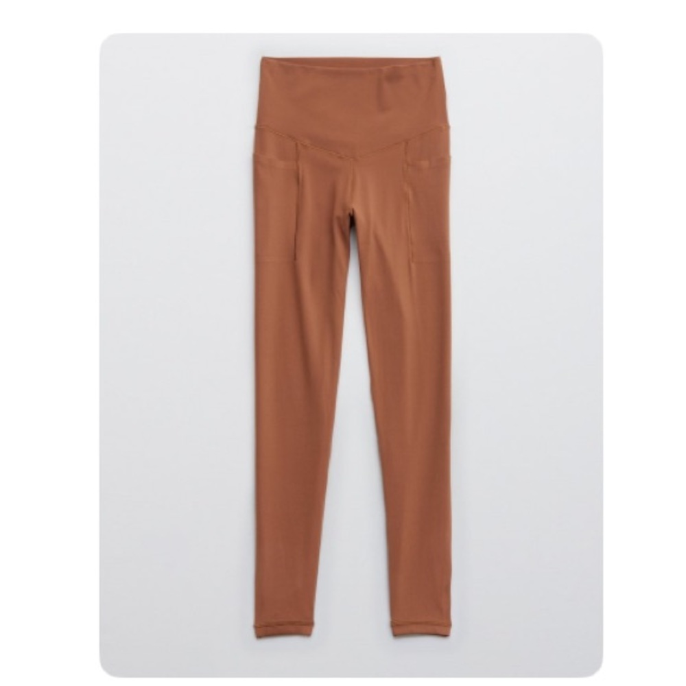 Aerie Offline Real Me Leggings High waisted Pocket Legging. Colour: horizon - Picture 4 of 4